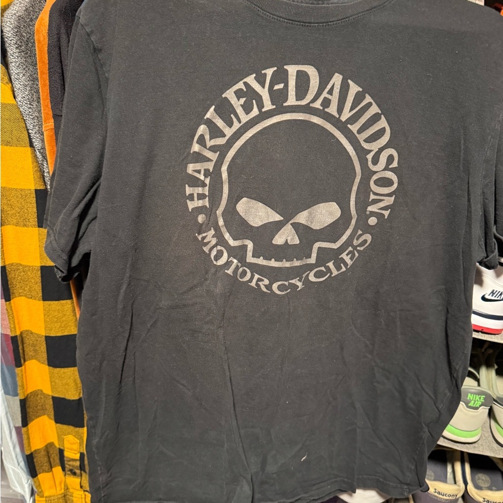 Harley-Davidson Black willie g skull tee
